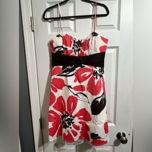 City Triangles Coral and White Dress